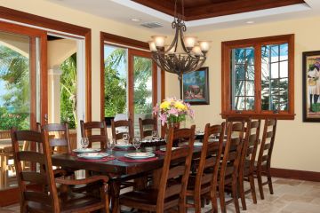 Dining for twelve at Villa Mirabelle