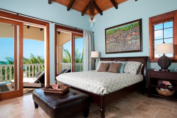 Bedroom with ocean view