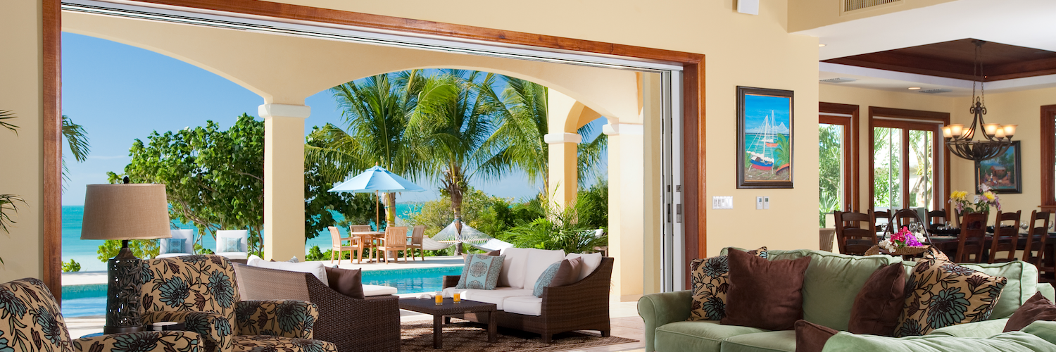 Main living area with open view of the ocean